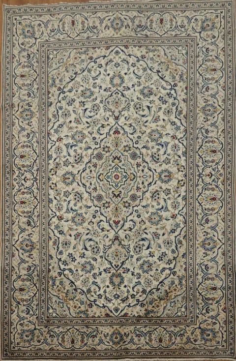 Floral Kashan Persian Area Rug 6x10