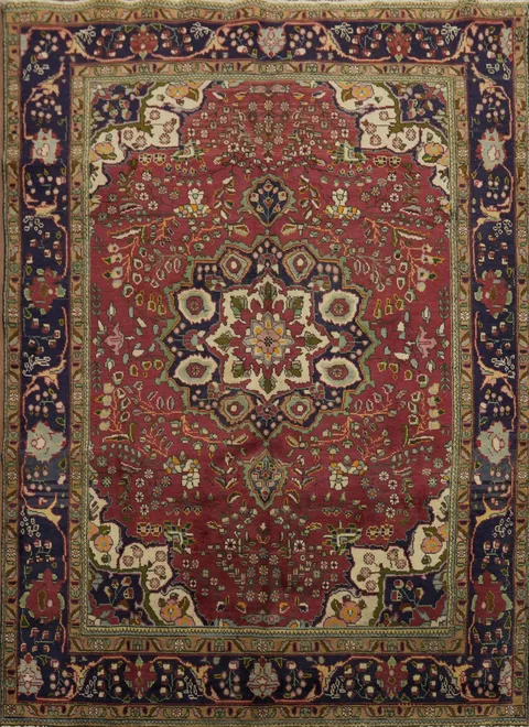 Traditional Tabriz Persian Area Rug 7x9