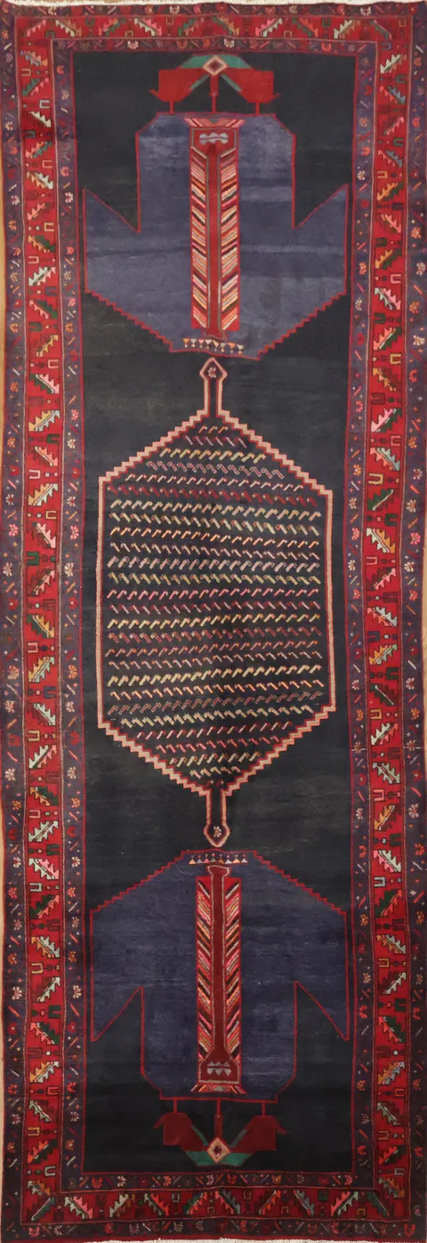 Decorative Geometric Bidjar Runner Rug  5x13