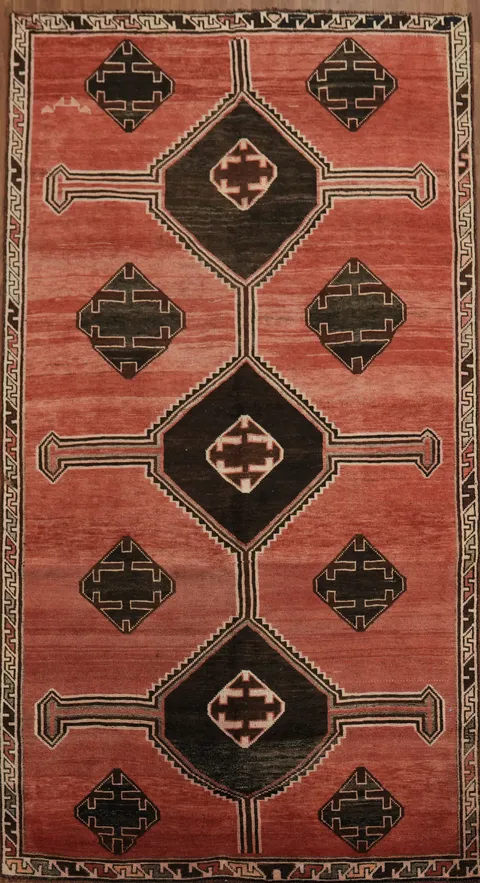 Geometric Tribal Lori Persian Area Rug 5x10