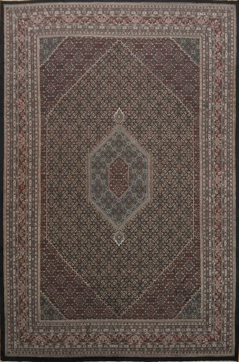 Handcrafted Oriental Bidjar Rug Traditional 12x18