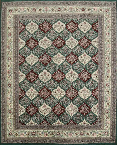 Over Sized Traditional Garden Tabriz Rug  12x15
