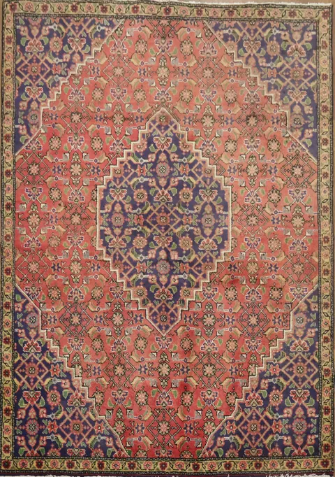 Geometric Persian Tabriz Rug  5x7