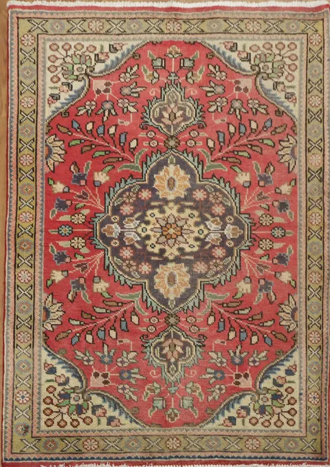 Exquisite Vintage Tabriz Persian Rug 3x5