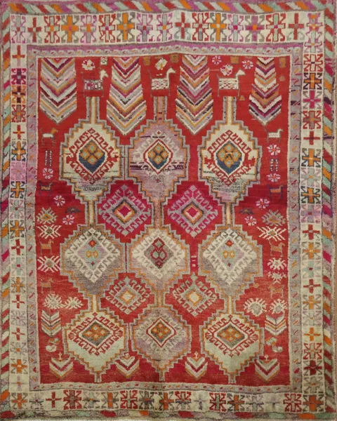 Tribal Geometric Wool Lori Persian Rug 4x5