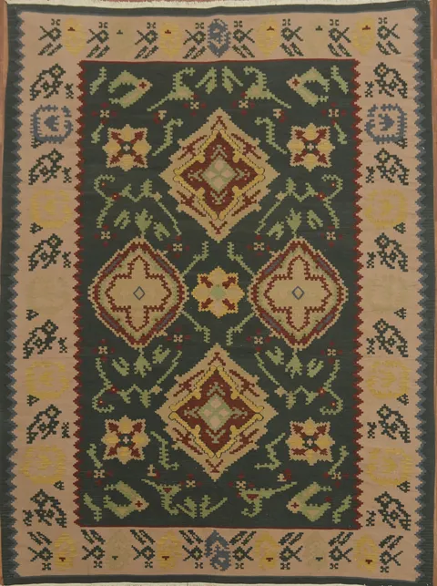 Oriental Chinese Kilim Area Rug 9x12