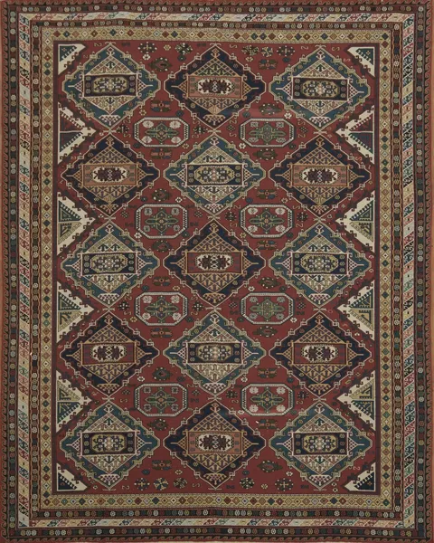 Rustic Charm Meets Artistry Oriental Sumak Area Rug 8x10