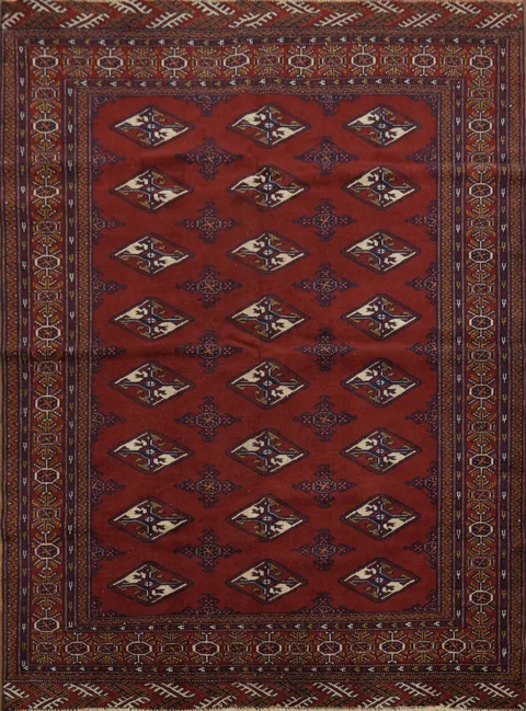 Persian Bokhara Area Rug 6x5