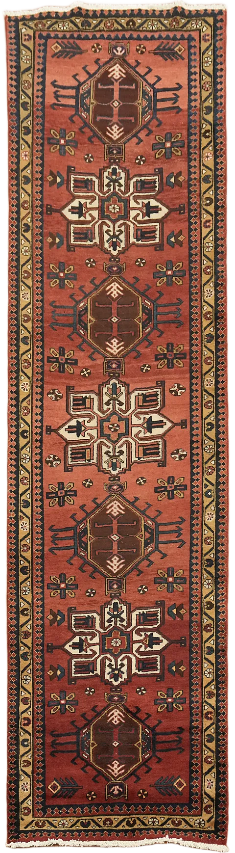 Elegant Handmade Ardebil Runner with Intricate Oriental Motifs 3x10