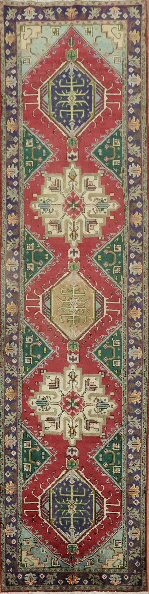 Exquisite Vintage Tabriz Persian Runner Rug 3x13