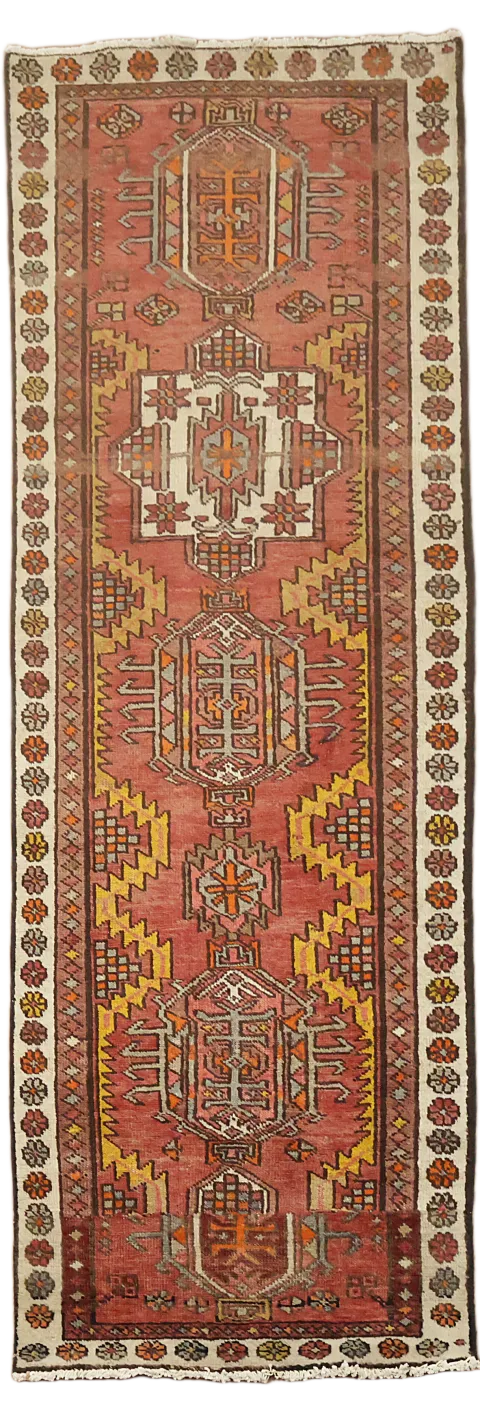 Colorful Oriental Rug Adding a Pop of Bohemian Flair to Your Space 3x8