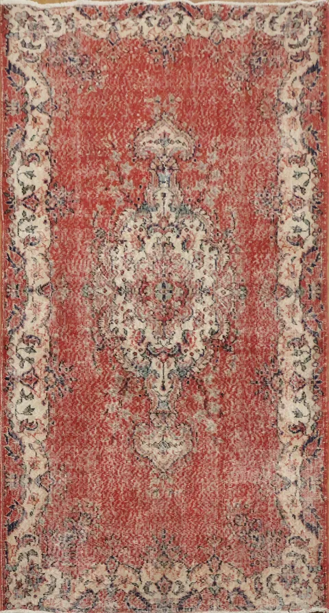 Vintage Charm Anatolian Oriental Rug 4x7