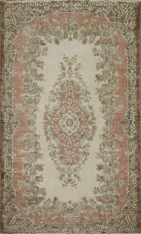 Traditional Floral Anatolian Oriental Area Rug 6x10and Medallion Rug for Classic Home Decor