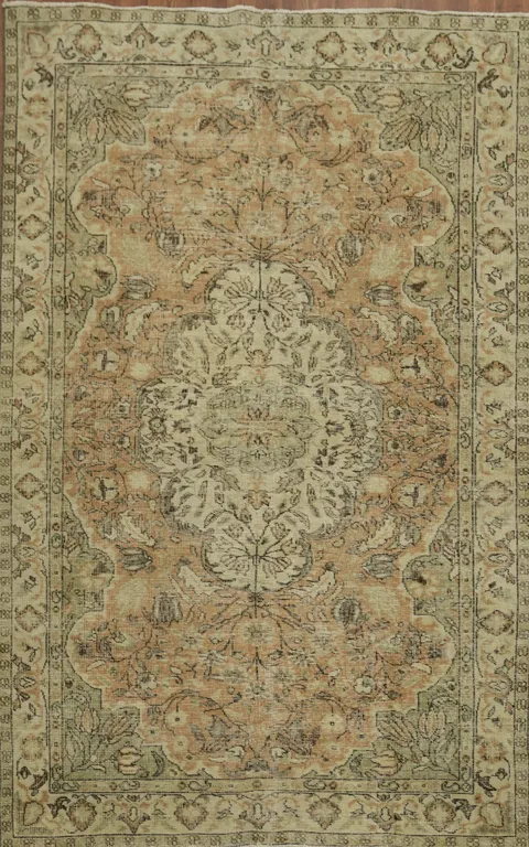 Traditional Anatolian Oriental Area Rug 6x9