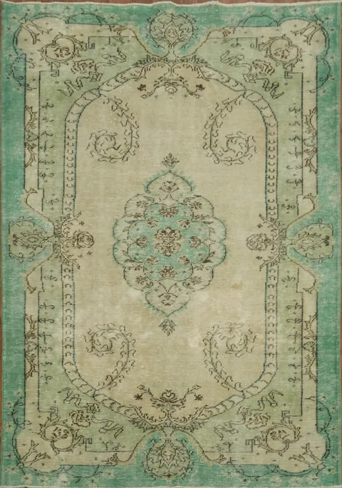Luxurious Old-World Anatolian Oriental Area Rug 6x9