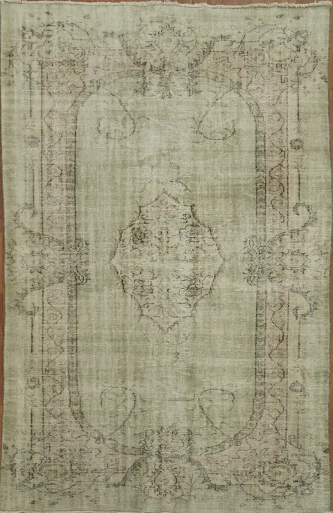 Handcrafted Beauty: Classic Medallion Anatolian Oriental Area Rug 6x10