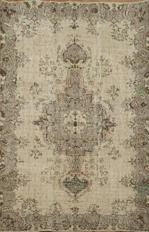 Handcrafted Traditional Anatolian Oriental Area Rug 6x9