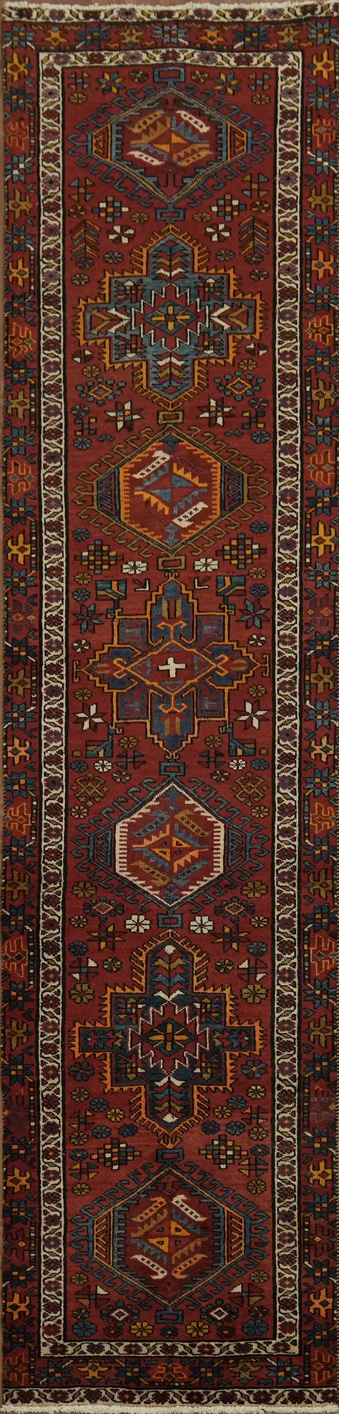 Persian Gharajeh Runner Rug for Sophisticated Spaces 3x11