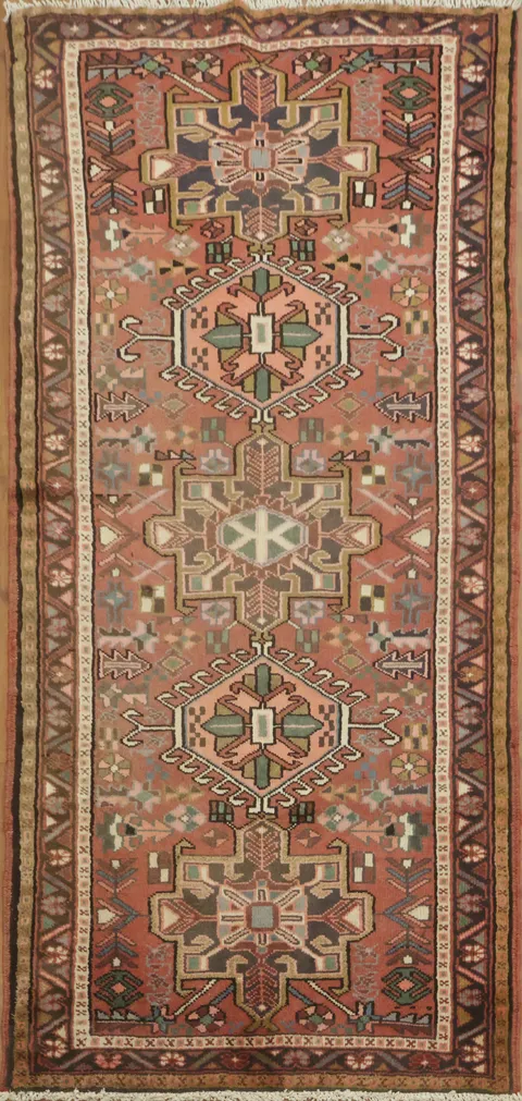 Traditional Gharajeh Persian Runner Rug 3x7