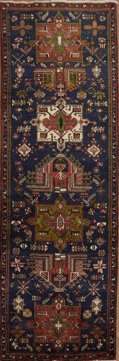 Traditional Persian Tabriz Runner Rug 3x9