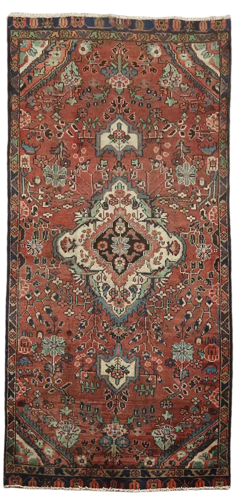 Elegant Vintage Traditional Persian Mahal Area Rug 3x7
