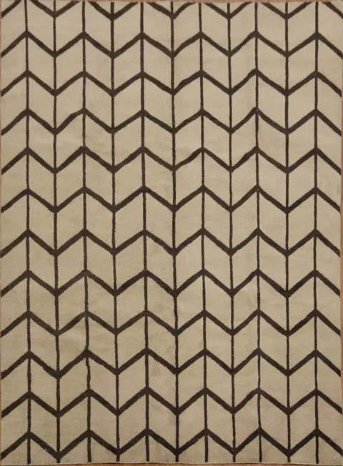 Contemporary Chevron Pattern Rug for Modern Living Spaces 9x12