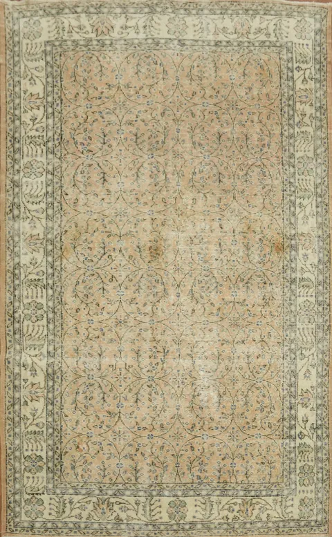 Antique-look Vintage Anatolian Turkish Area Rug 5x9