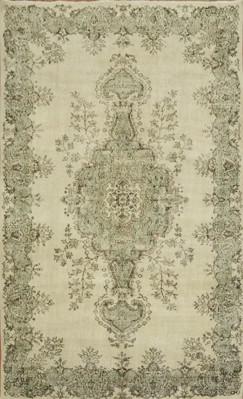 Vintage Elegance Anatolian Turkish Area Rug 6x10