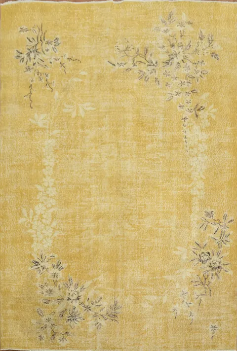 Old Decorative Vintage Art Deco Area Rug 6x9