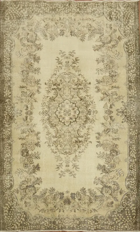 Elegant Vintage Anatolian Turkish Area Rug 6x9