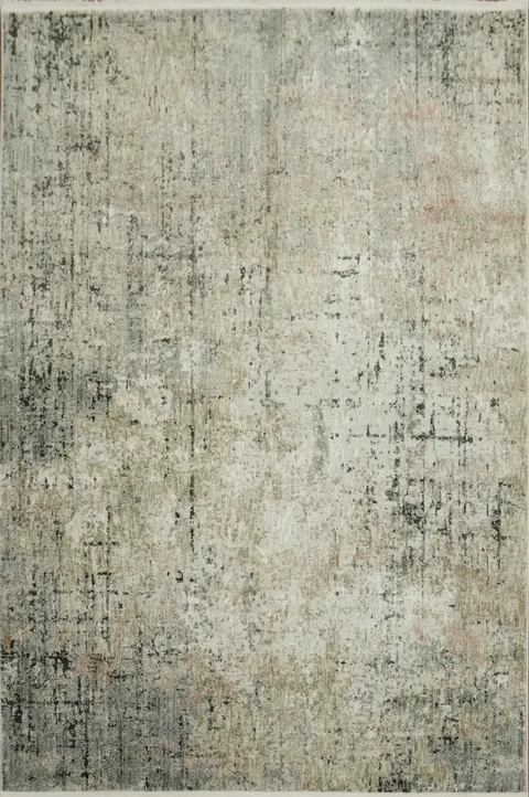 Chic Distressed Grey and Beige Living Room Rug 5x8
