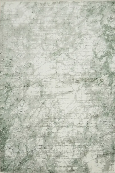 Elegant Green Marbled Rug for a Contemporary Living Space 5x8