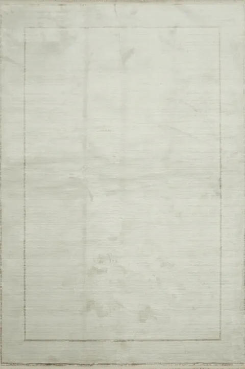 Minimalist Elegance: Soft Cream and Grey Tone Modern Area Rug 5x8