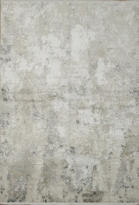 Elegant Contemporary Rug with Smooth Grey Patterns 5x8