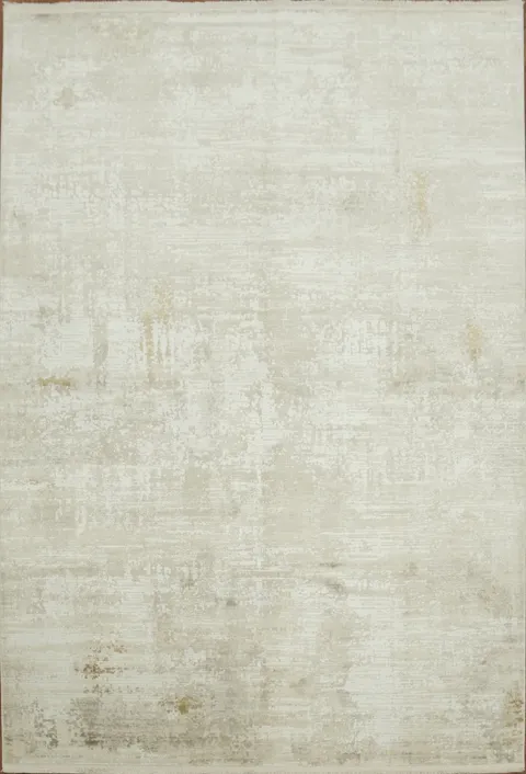 Elegant Light-Beige Rug with Distressed Vintage Charm 5x8