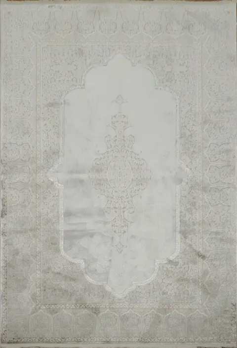 Elegant Silver Grey Vintage Pattern Rug for Cozy Living Spaces 5x8