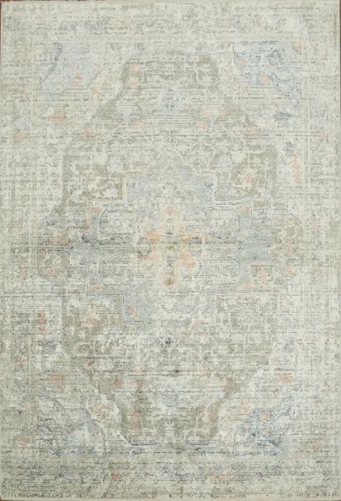 Elegant Vintage Persian Style Distressed Area Rug by Nourison 5x8