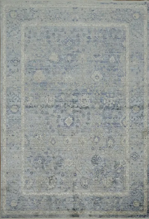 Classic Blue and Grey Persian Design Rug Ideal for Elegant Decor 5x8