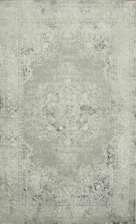 Classic Gray Toned Carpet for Modern Elegant Homes 5x8