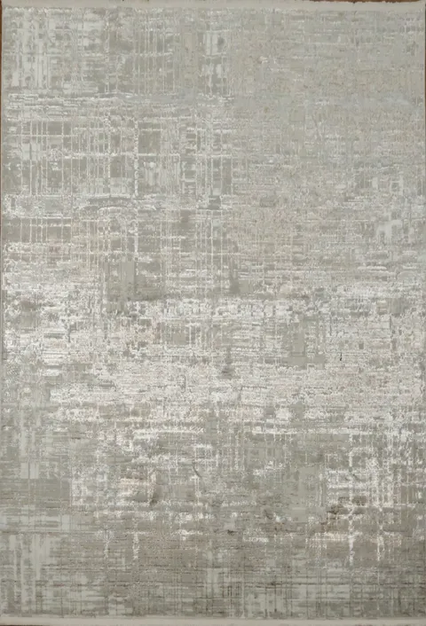 Stylish Abstract Design Rug in Warm Beige and Cream Colors 5x8