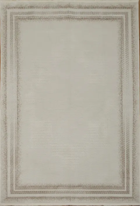 Elegant Gray Border Rug Perfect for Modern Living Rooms 5x8