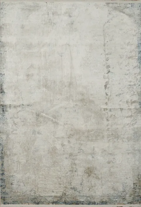 Rustic Elegance: Distressed Cream Area Rug for Cozy Living Rooms 5x8