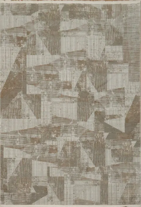 Neutral Toned Abstract Pattern Rug Perfect for Modern Homes 5x8
