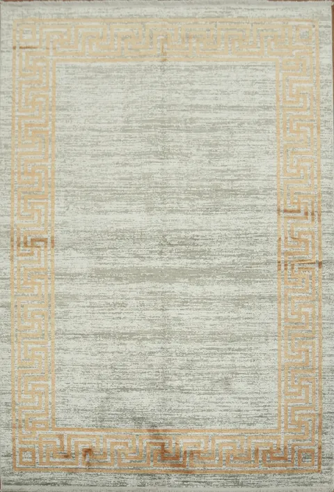 Sophisticated Area Rug with Classic Greek Key Pattern 5x8