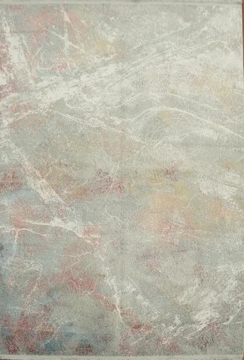 Contemporary Bliss: Soft Neutral Tones on a Stylish Area Rug 5x8