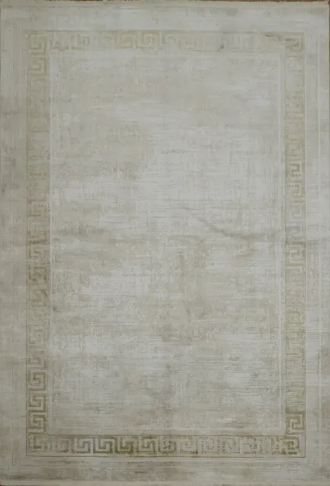 Sophisticated Neutral Tones with a Subtle Geometric Border Accent 5x8