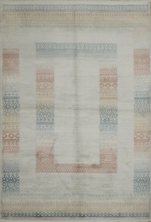 Vintage Pastel Geometric Rug for Elegant Living Spaces 5x8
