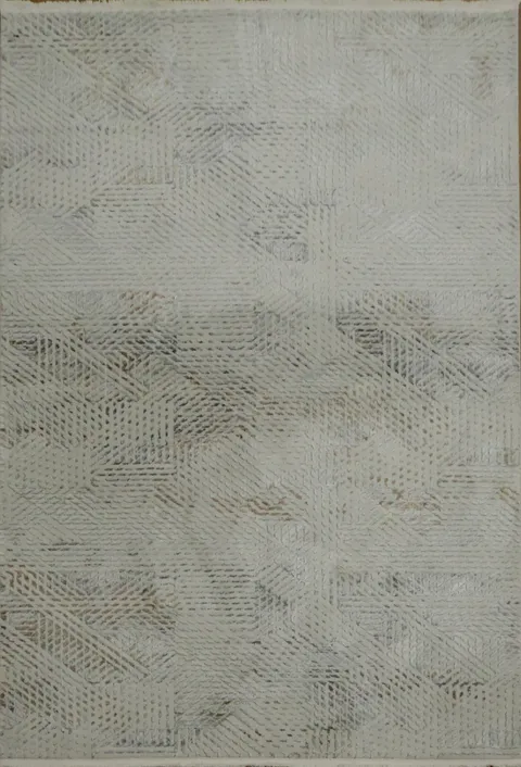Modern Minimalist Rug with Subtle Geometric Patterns 5x8