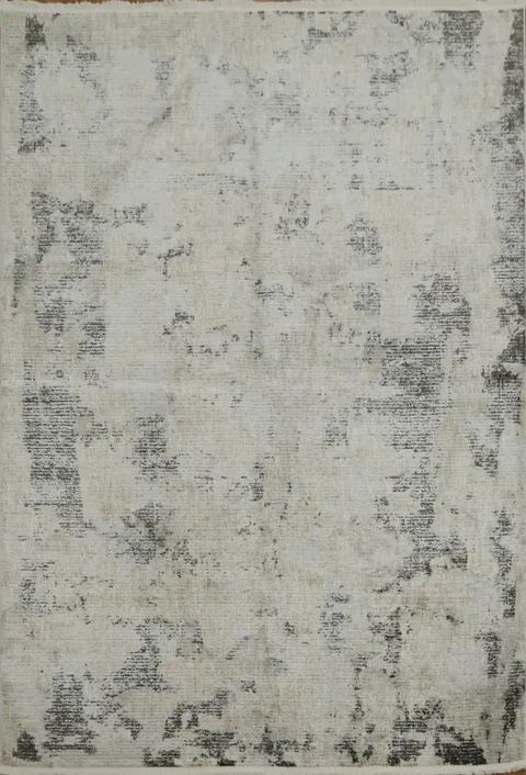 Elegant Abstract Rug in Soft Neutrals for Contemporary Living 5x8