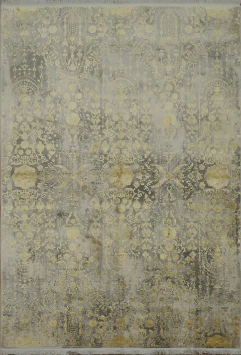 Vintage Distressed Floral Area Rug 5x8